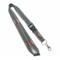 Gray Polyester Lanyards 1" (25 mm)